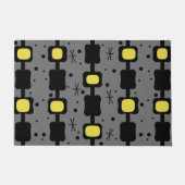 Retro Mid Mod Columns Box Gelb Fußmatte (Vorderseite)