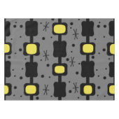 Retro Mid Mod Columns Box Gelb Tischdecke (Vorderseite (Horizontal))