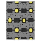 Retro Mid Mod Columns Box Gelb Tischdecke (Vorderseite)