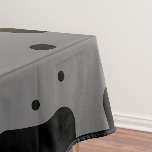 Retro Mid Mod Columns Box Gelb Tischdecke (Beispiel)