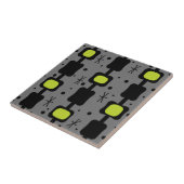 Retro Mid Mod Columns Boxes Chartreuse Fliese (Seite)