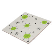 Retro Mid Mod Sternexplosion Sky Chartreuse Fliese (Seite)