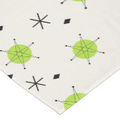 Retro Mid Mod Sternexplosion Sky Chartreuse Kurzer Tischläufer (Ecke)