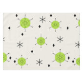 Retro Mid Mod Sternexplosion Sky Chartreuse Tischdecke (Vorderseite (Horizontal))