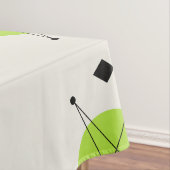 Retro Mid Mod Sternexplosion Sky Chartreuse Tischdecke (Beispiel)