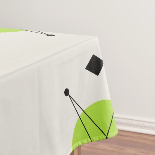 Retro Mid Mod Sternexplosion Sky Chartreuse Tischdecke (Beispiel)