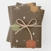 Retro Mid Mod Sternexplosion Sky mehrfarbig Geschenkpapier Set (Beispiel)