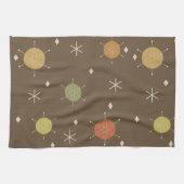 Retro Mid Mod Sternexplosion Sky mehrfarbig Geschirrtuch (Horizontal)