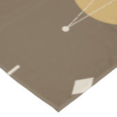 Retro Mid Mod Sternexplosion Sky mehrfarbig Tischdecke (Schrägansicht)