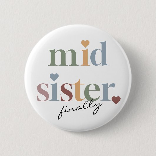 Retro Mid Sister Button (Vorderseite)