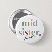 Retro Mid Sister Button (Vorne & Hinten)