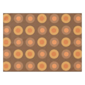 Retro MidCentury Dots Burnt Orange Tischdecke (Vorderseite (Horizontal))