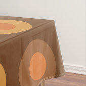 Retro MidCentury Dots Burnt Orange Tischdecke (Beispiel)