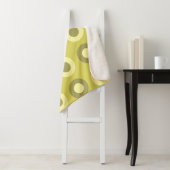 Retro MidCentury Dots Chartreuse Sherpadecke (Beispiel)