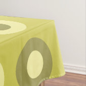 Retro MidCentury Dots Chartreuse Tischdecke (Beispiel)