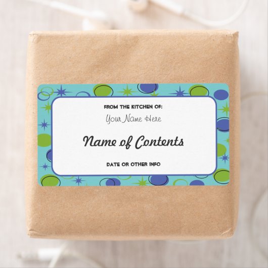 Retro Midcentury Modern Canning Jar Label (Insitu)