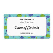 Retro Midcentury Modern Canning Jar Label (Vorne)