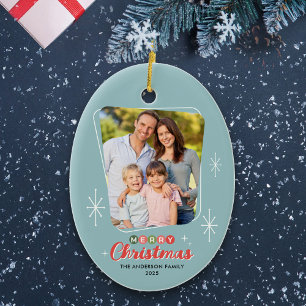 Retro-Midcentury-Modern-Foto-Weihnachten Keramik Ornament