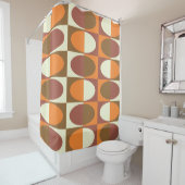 Retro MidCentury Oval Muster 1 Duschvorhang (Beispiel)