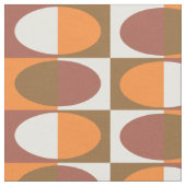 Retro MidCentury Oval Muster 1 Stoff (Nahaufnahme)