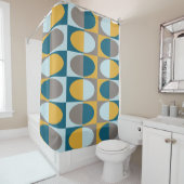 Retro MidCentury Oval Muster 2 Duschvorhang (Beispiel)