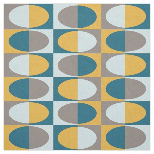 Retro MidCentury Oval Muster 2 Stoff (Muster)