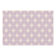 Retro Midjahrhundert 50er Star Pattern in Lilac