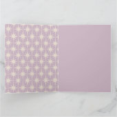 Retro Midjahrhundert 50er Star Pattern in Lilac Karte (Innenseite)