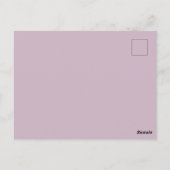 Retro Midjahrhundert 50er Star Pattern in Lilac Postkarte (Rückseite)