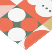 Retro Midjahrhundert Moderne skandinavische Weihna Tischdecke (Schrägansicht)