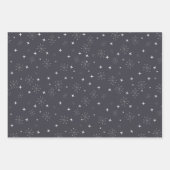 Retro Midjahrhundert-Weihnachtsmuster Geschenkpapier Set (Vorderseite 2)