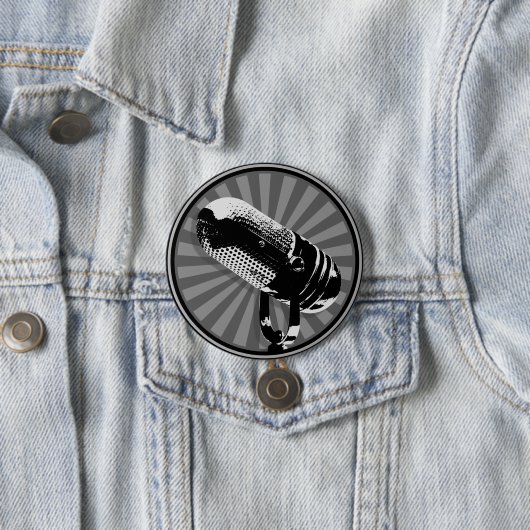 Retro-Mikrofon Grafik Button (Beispiel)