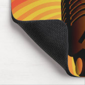 Retro-Mikrofon-individueller Laptop-Ärmel Mousepad (Ecke)