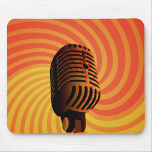 Retro-Mikrofon-individueller Laptop-Ärmel Mousepad