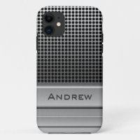 Retro Mikrofon-Namen-Schablone