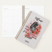 Retro-Mikrofon, wenn Wörter Musik Versage Planer (Anzeige)