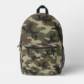 Retro-Militär-Tarnmuster Bedruckter Rucksack (Vorderseite)