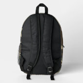 Retro-Militär-Tarnmuster Bedruckter Rucksack (Rückseite)