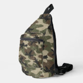 Retro-Militär-Tarnmuster Crossbody Bag (Rechte Ecke)