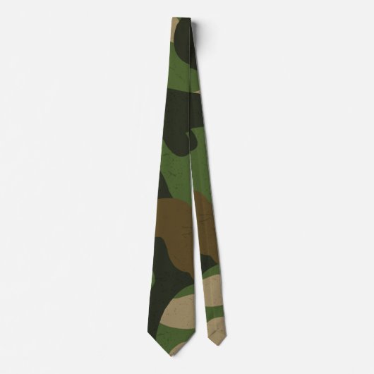 Retro-Militär-Tarnmuster Krawatte (Vorderseite)