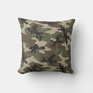Retro-Militärtarnmuster Kissen