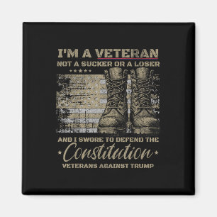 Retro-Militärveteranen gegen Trump-Protest Magnet