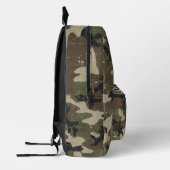 Retro Military Camouflage Pattern Bedruckter Rucksack (Links)