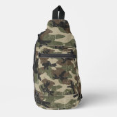 Retro Military Camouflage Pattern Crossbody Bag (Vorderseite)