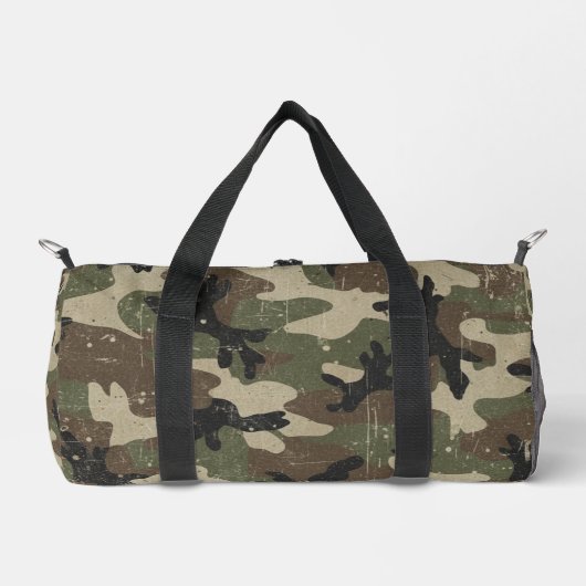 Retro Military Camouflage Pattern Duffle Bag (Vorderseite)
