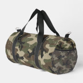 Retro Military Camouflage Pattern Duffle Bag (Rechte Ecke)