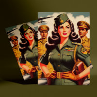 Retro Military Pinup