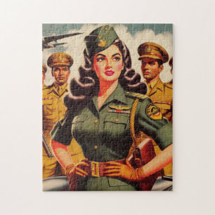 Retro Military Pinup Puzzle