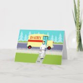 Retro Milkman Vatertag Card Karte (Vorderseite)
