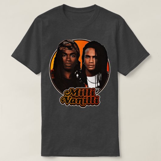 Retro Milli Vanilli Tribut 2 T-Shirt (Design vorne)